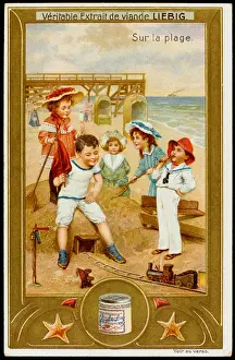 Toy Train on Beach