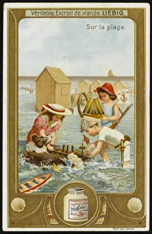 Boy, Girl, Model Boat