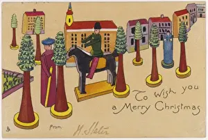 Toys on Christmas Card
