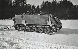 Distribution Prints: Tracked vehicles on snow - test
