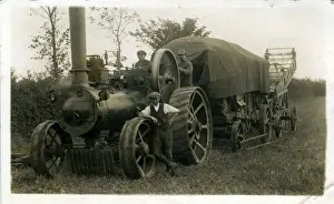 Combine Prints: Traction Engine & Early Combine Harvester