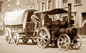 Traction engine and trailer