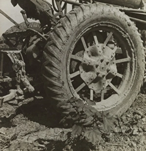 The tractor is driving cotton workers off the land. Mississi The tractor is driving cotton workers off the land. Mississi