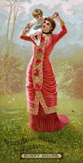 Hours Prints: Trade card advertising Ayerss Sarsaparilla
