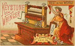 Erie Prints: Trade card, Keystone Wringer