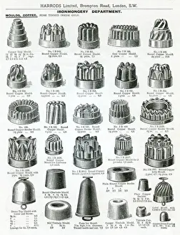 Kitchen Prints: Trade catalogue for copper moulds with tin lining 1911