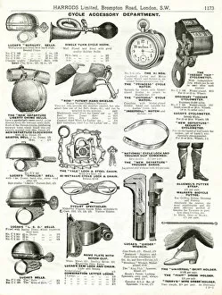 Images Dated 6th September 2017: Trade catalogue of cycle accessories 1911
