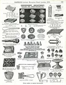 Mould Collection: Trade catalogue for Edwardian sweet making utensils 1911