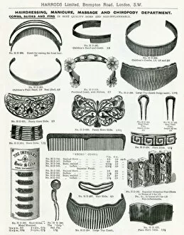 Images Dated 24th July 2017: Trade catalogue of hair accessories 1911