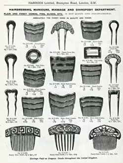 Images Dated 24th July 2017: Trade catalogue of hair accessories 1911