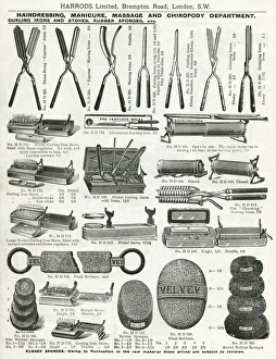 Images Dated 24th July 2017: Trade catalogue of hair accessories 1911