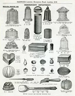 Images Dated 4th November 2016: Trade catalogue for ice cream moulds 1911