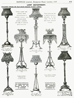Images Dated 19th July 2017: Trade catalogue for lamp stands and shades 1911