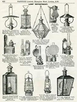 Lanterns Prints: Trade catalogue of lamps 1911