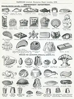Ironmongery Prints: Trade catalogue for savoury and biscuit moulds 1911