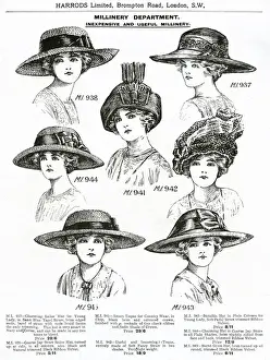 Trade catalogue of womens hats 1911