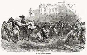 Proximity Prints: Traders and animals at the Smithfield Horse Market in London