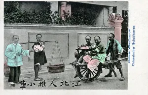 Traditional Chinese Wheelbarrow Transport
