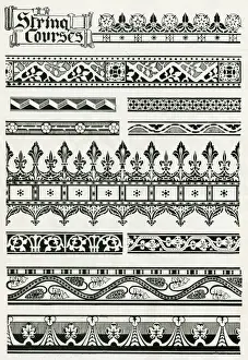 Courses Prints: Traditional Christian string courses