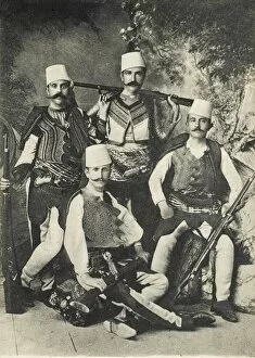 The traditional costume of Albanians from Shkoder
