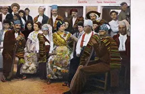 Elaborately Prints: Traditional costume from Valencia, Spain