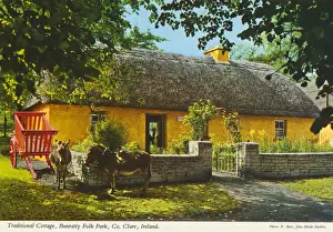 Clare Prints: Traditional Cottage, Bunratty Folk Park, County Clare