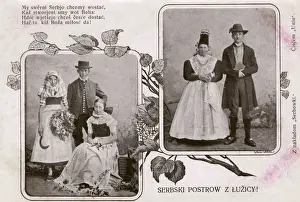 Countryfolk Prints: Traditional Country Costumes - Serbia