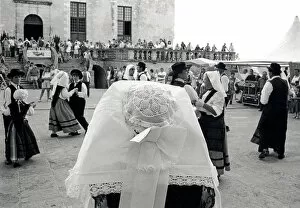 Traditional dancers in Duras, Lot-et-Garonne, France