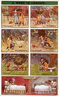 Rainy Prints: Traditional English Weather - A week in London