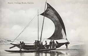 Surf Prints: Traditional Fishing boat - Galle, Sri Lanka