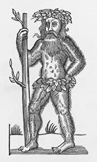 1630 Prints: Traditional Green Man