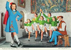 Dancers Prints: Traditional Irish Dancers, Ennis, County Clare