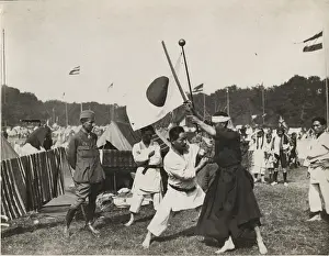 Traditional Japanese activities at scout camp