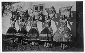 Aprons Gallery: Traditional Kalocsa Cushion Dance - Hungary