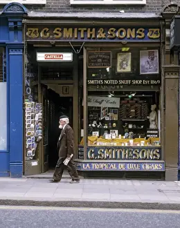 Cigars Prints: Traditional London Tobacconist
