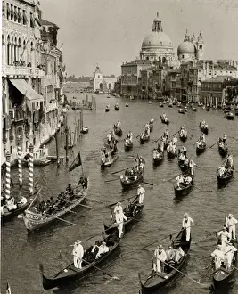 Traditional regatta, Grand Canal, Venice, Italy