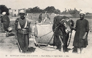 Traditional road making in Upper Egypt
