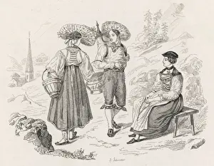 Rosary Prints: Traditional Swiss Dress