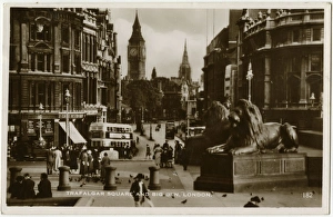 Images Dated 6th May 2016: Trafalgar Square and Big Ben, London