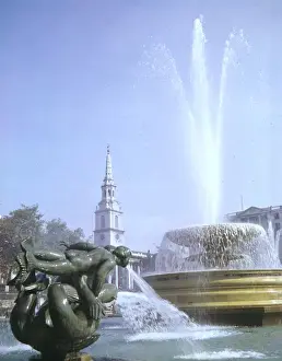 Trafalgar Square fountain, London