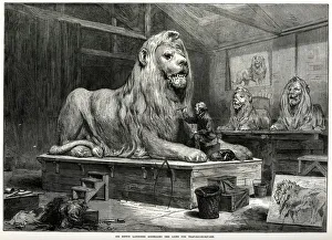 Images Dated 12th October 2018: Trafalgar Square Lion