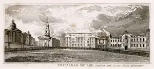 Trafalgar Square, London - intended site of Nelsons Column