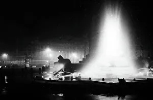 Nightime Prints: Trafalgar Square, London, probably 1920s