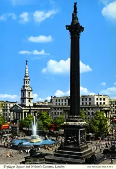 Trafalgar Prints: Trafalgar Square and Nelsons Column