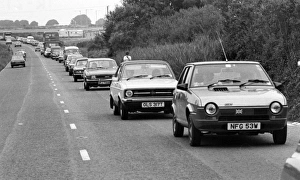 Images Dated 22nd November 2016: Traffic jam on the A30, West Country