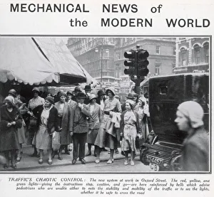 Traffic lights in Oxford Street