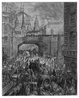Traffic on Ludgate Hill