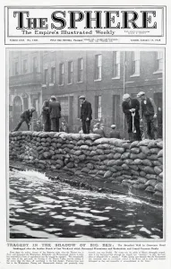 New Images May Prints: Tragedy in the shadow of Big Ben: The breached wall in Grosvenor Road