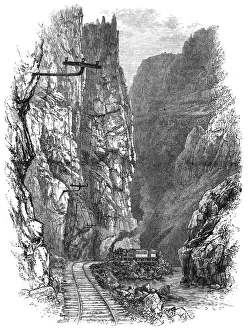 Arkansas Prints: Train in Arkansas Canyon