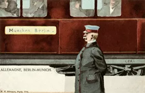 Munchen Gallery: Train on the Berlin to Munich railway, Germany